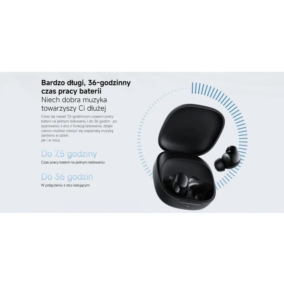 Słuchawki dokanałowe Xiaomi Redmi Buds 6 Play, białe