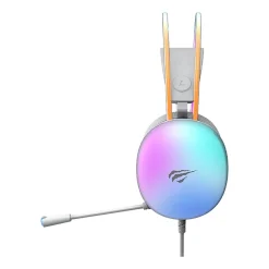 Słuchawki gamingowe Havit H2037d, RGB, białe