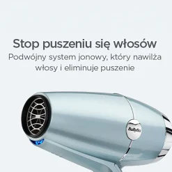 Suszarka BaByliss Hydro Fusion 2100 D773DE, 2100 W, niebieska