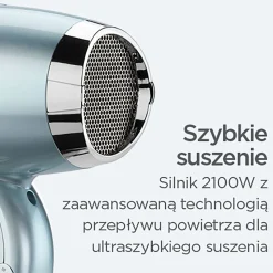 Suszarka BaByliss Hydro Fusion 2100 D773DE, 2100 W, niebieska