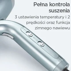 Suszarka BaByliss Hydro Fusion 2100 D773DE, 2100 W, niebieska