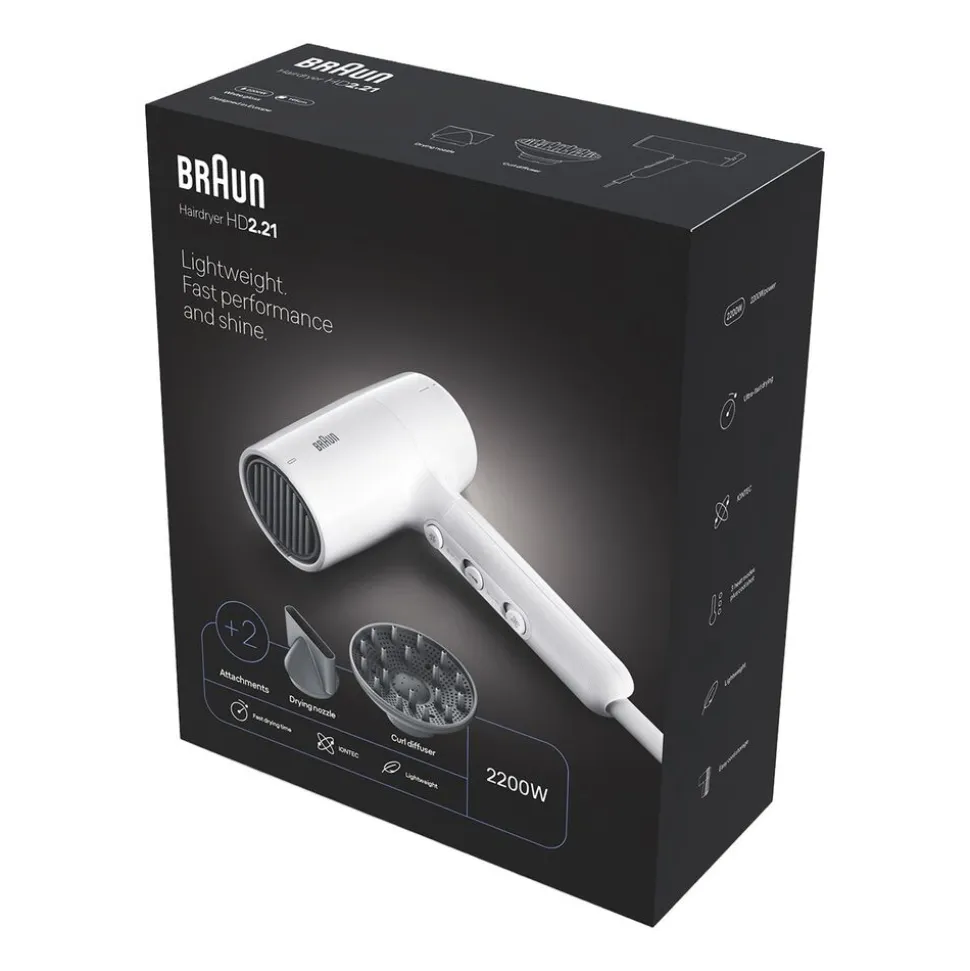 Suszarka Braun HD226E, 2200 W, biała