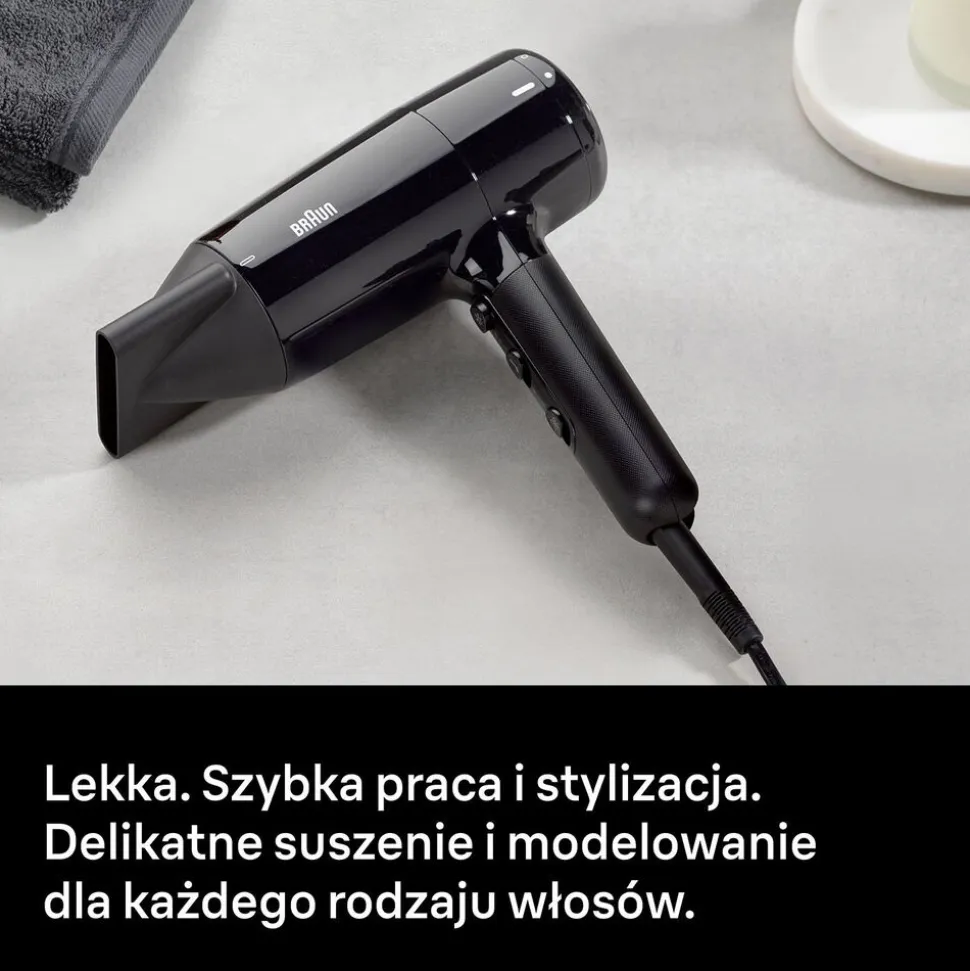 Suszarka Braun HD200E, 2000 W, czarna