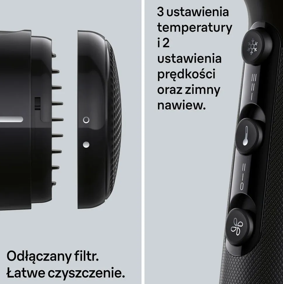 Suszarka Braun HD225E, 2200 W, czarna