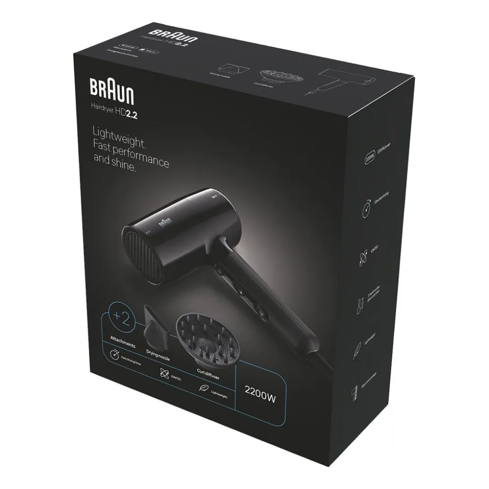 Suszarka Braun HD225E, 2200 W, czarna