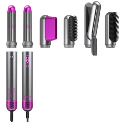 Suszarka do włosow Havit HD8118, 1200 W, 6 końcówek, różowo-szara