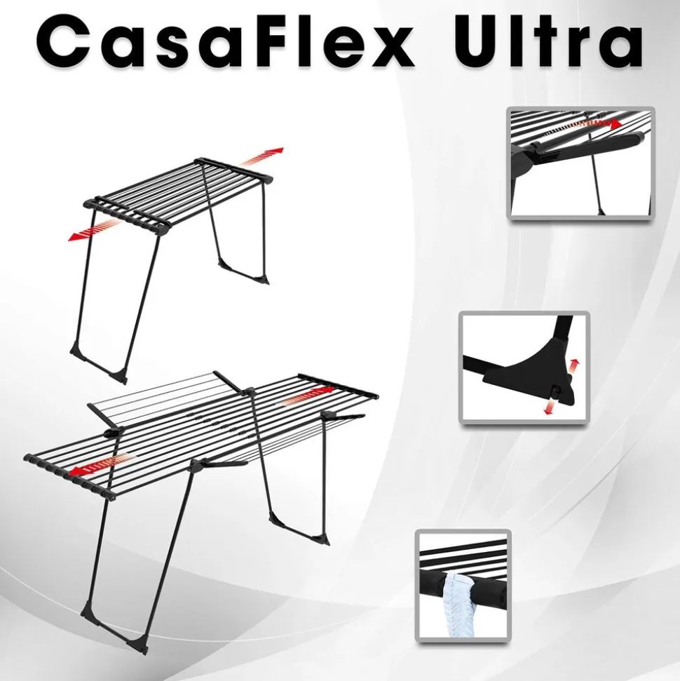 Suszarka na pranie Casa Si CasaFlex Ultra, 28 m, czarna