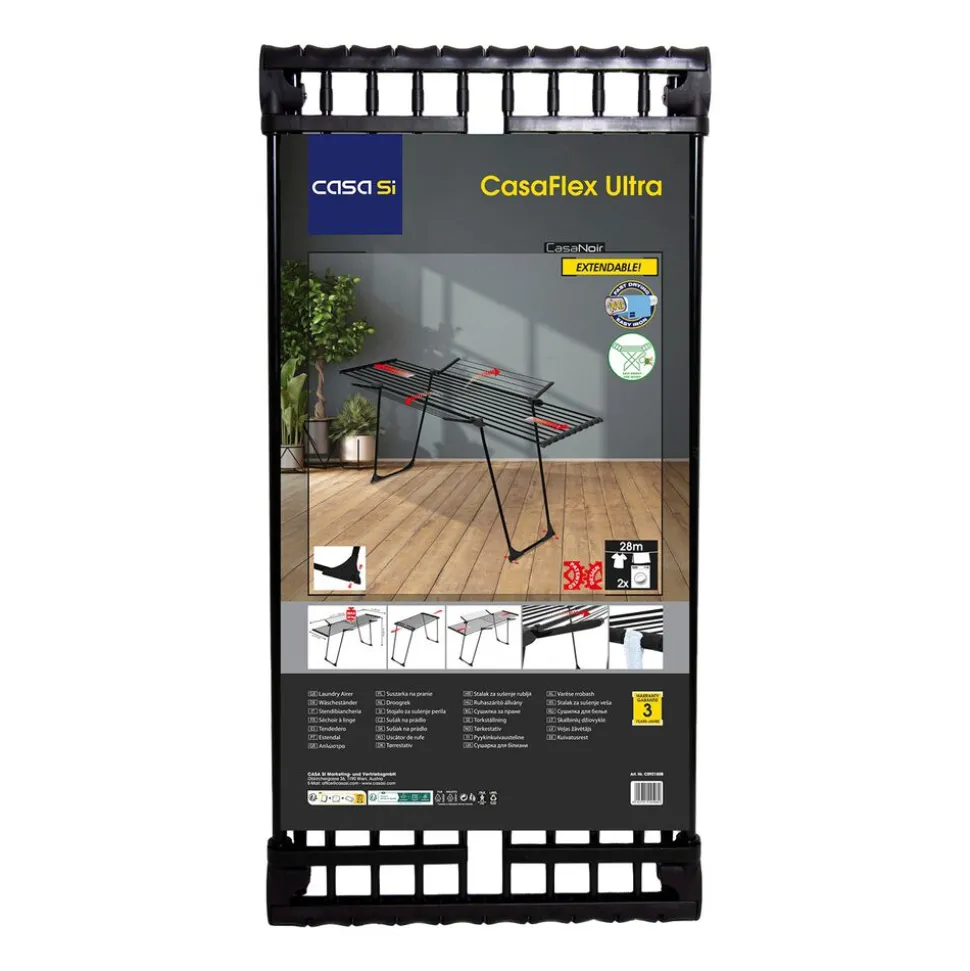 Suszarka na pranie Casa Si CasaFlex Ultra, 28 m, czarna