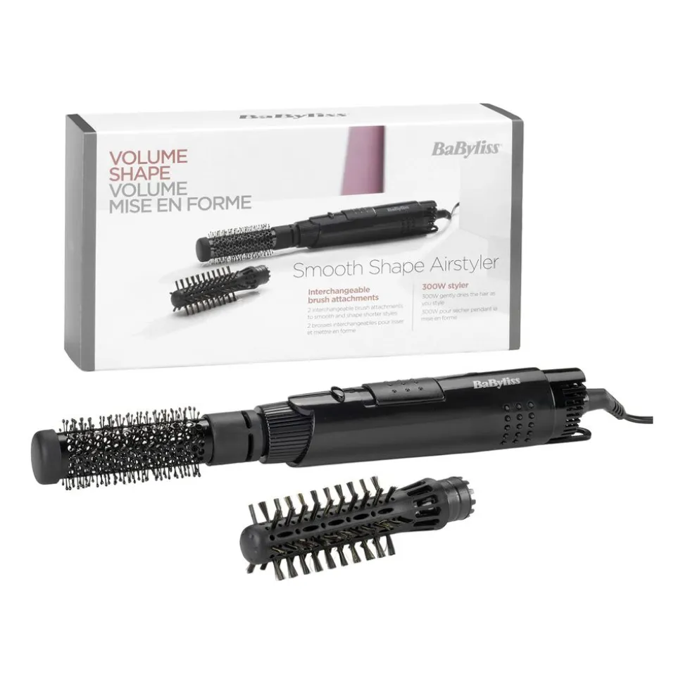 Suszarko-lokówka do włosów BaByliss AS86E, 300 W, 2 szczotki