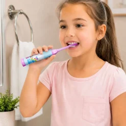 Szczoteczka oscylacyjna dla dzieci MPTech, Koci Domek Gabi, różowa