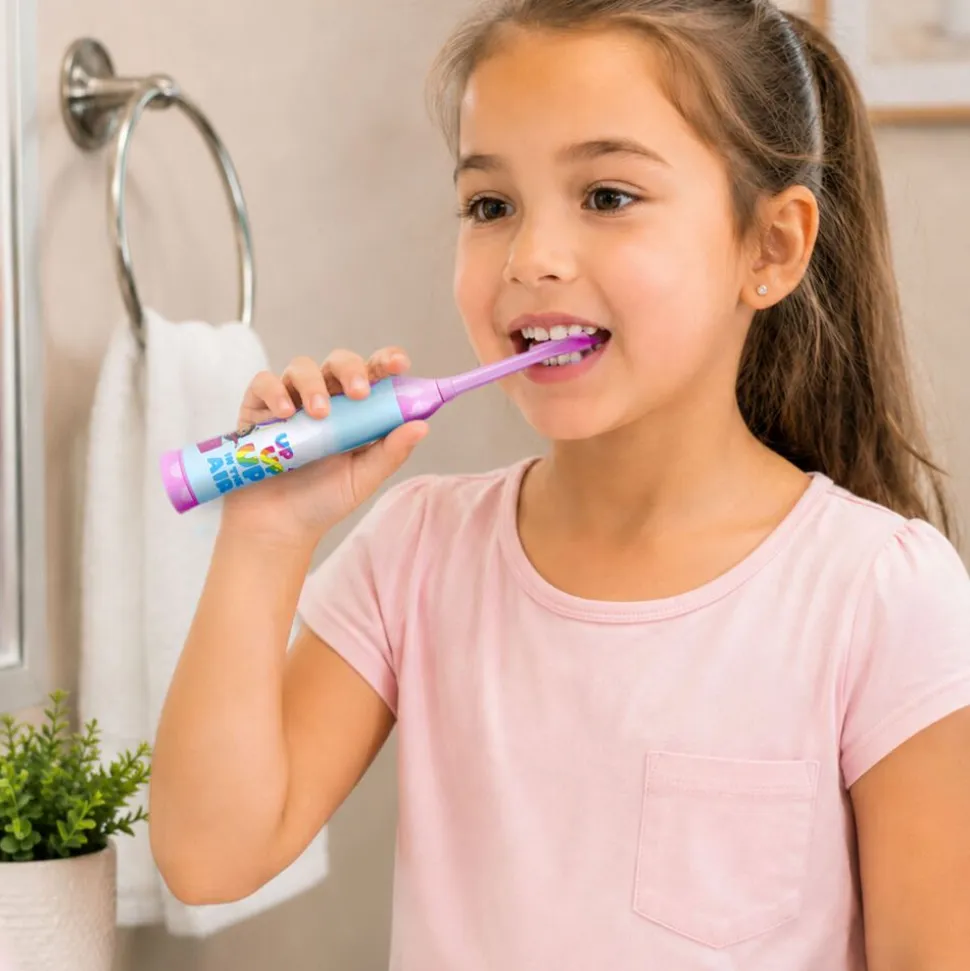 Szczoteczka oscylacyjna dla dzieci MPTech, Koci Domek Gabi, różowa