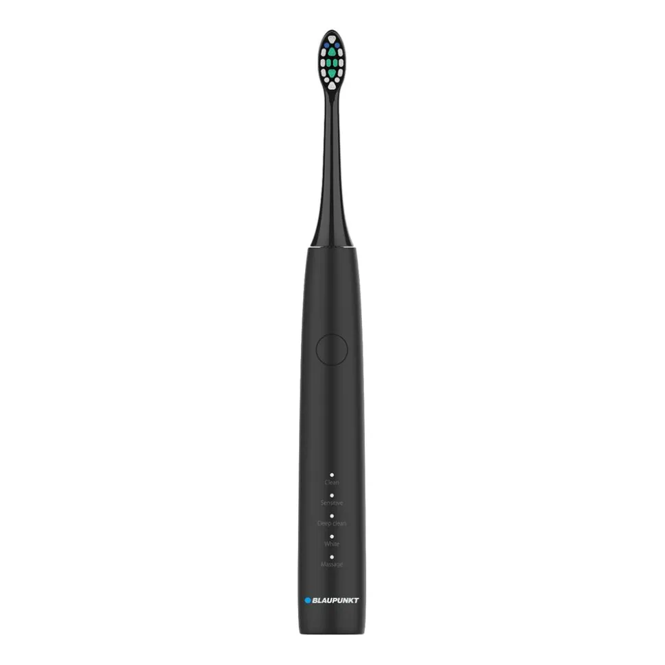 Szczoteczka soniczna Blaupunkt DTS201BK, 2 wymienne końcówki, czarna