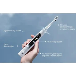 Szczoteczka soniczna z wyświetlaczem Oclean X10, szara