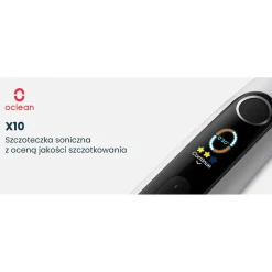 Szczoteczka soniczna z wyświetlaczem Oclean X10, szara