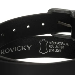 Szeroki pasek męski skórzany ROVICKY, 110 x 3,6 x 0,3 cm