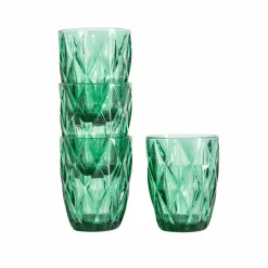 Szklanki Homla Luno, 4 sztuki, 280 ml, zielone