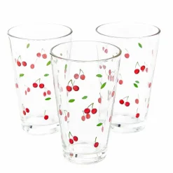 Szklanki Homla Token Summer, 3 sztuki, 300 ml, wiśnie