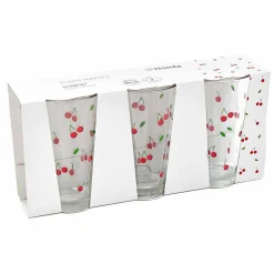 Szklanki Homla Token Summer, 3 sztuki, 300 ml, wiśnie