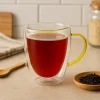 Szklanki termiczne MG Home Renza, 2 sztuki, 300 ml, z żółtym uchem