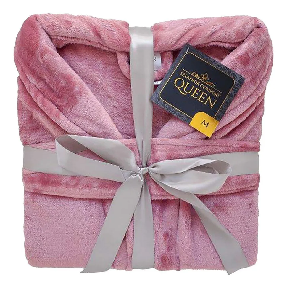Szlafrok Comfort Queen, brudny róż, XL