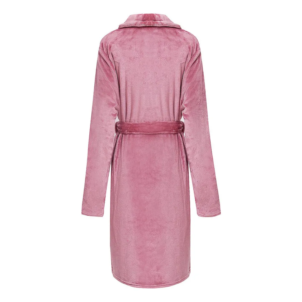 Szlafrok Comfort Queen, brudny róż, XL