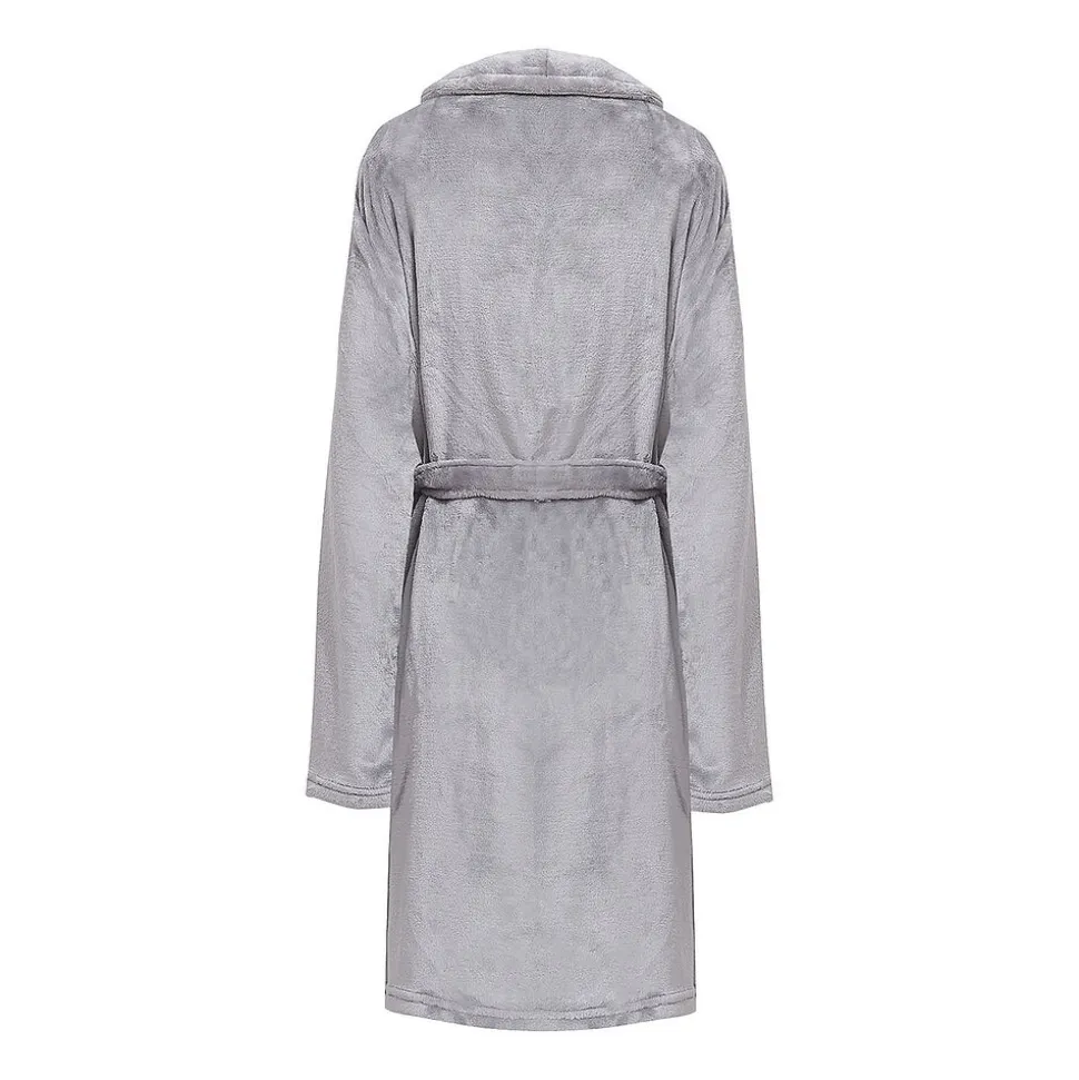 Szlafrok Comfort Queen, srebrny, XL