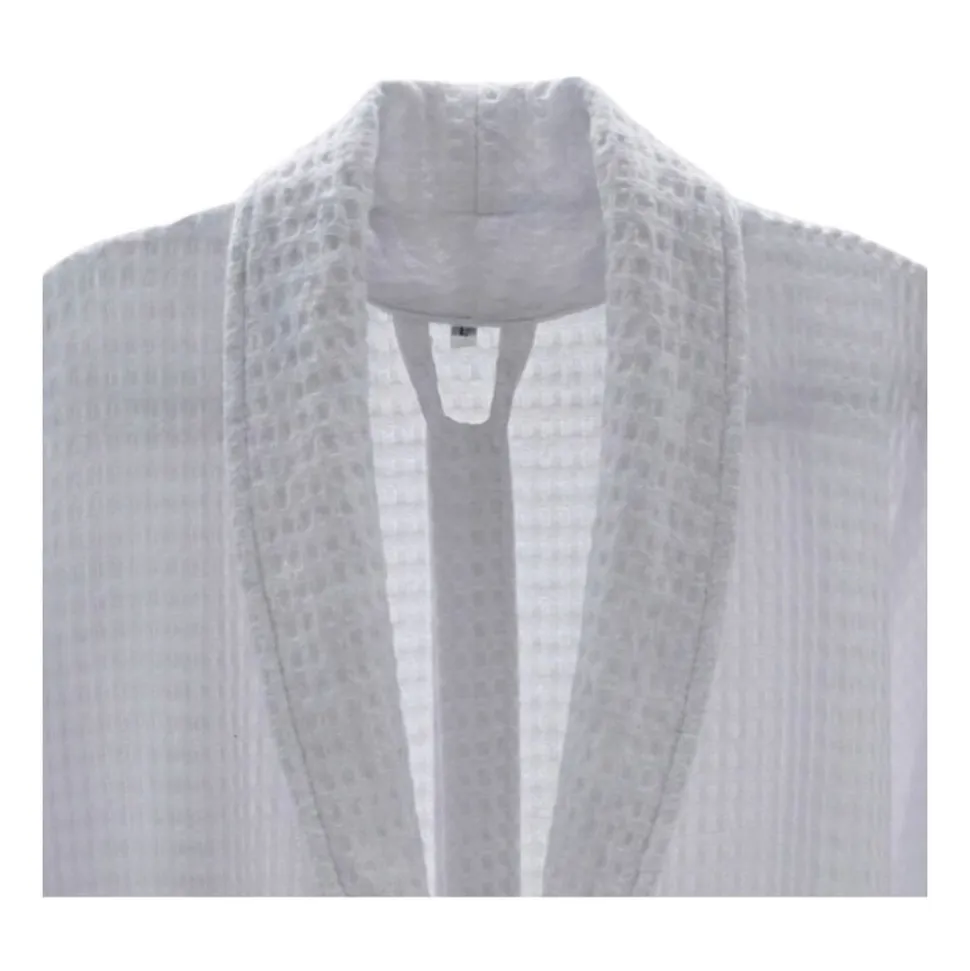 Szlafrok frotte Art Soft Home, waflowy, bawełniany, rozmiar M, biały