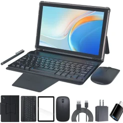 Tablet Extralink CP30, 10,1”, 8GB+128GB, ze skórzanym etui, klawiaturą, myszą i rysikiem
