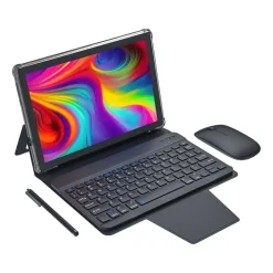 Tablet Extralink CP30, 10,1”, 8GB+128GB, ze skórzanym etui, klawiaturą, myszą i rysikiem