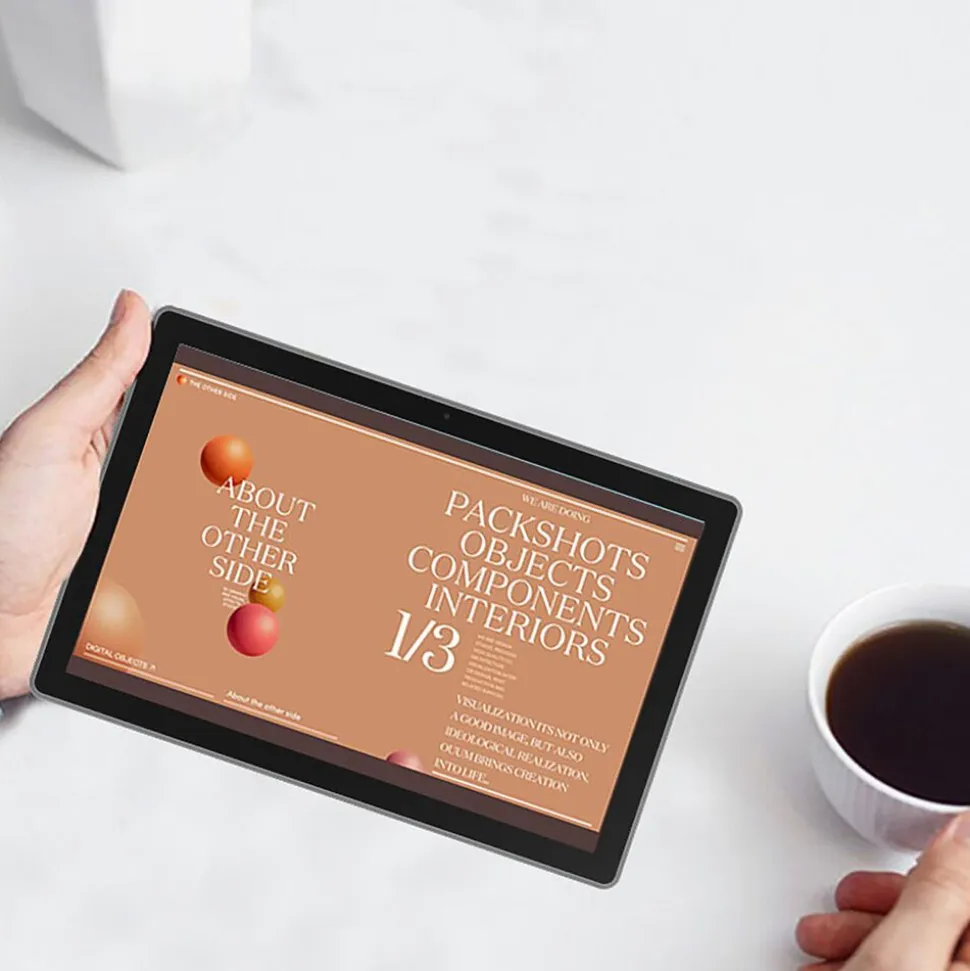 Tablet Extralink CP30, 10,1”, 8GB+128GB, ze skórzanym etui, klawiaturą, myszą i rysikiem