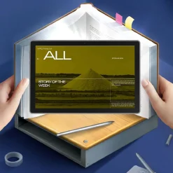 Tablet Extralink CP30, 10,1”, 8GB+128GB, ze skórzanym etui, klawiaturą, myszą i rysikiem
