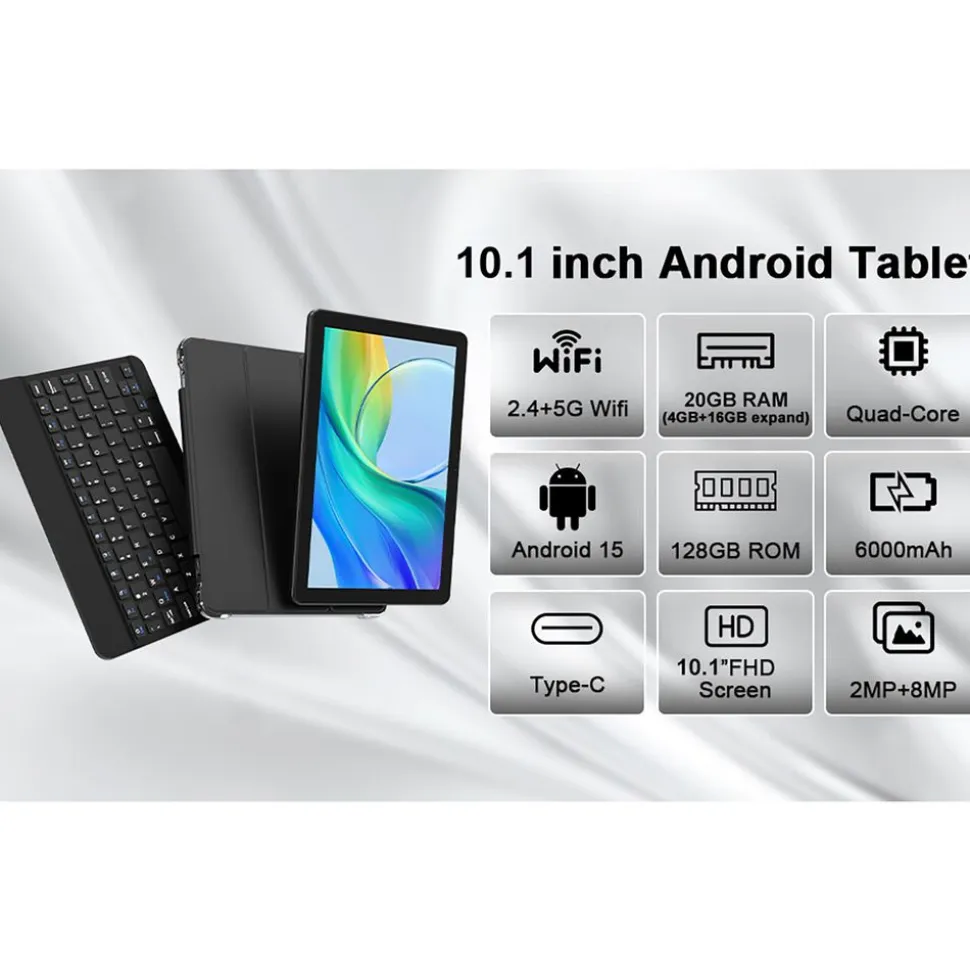 Tablet Extralink CP31, 10,1'', 128 GB, z etui, klawiaturą, myszą i rysikiem, zielony