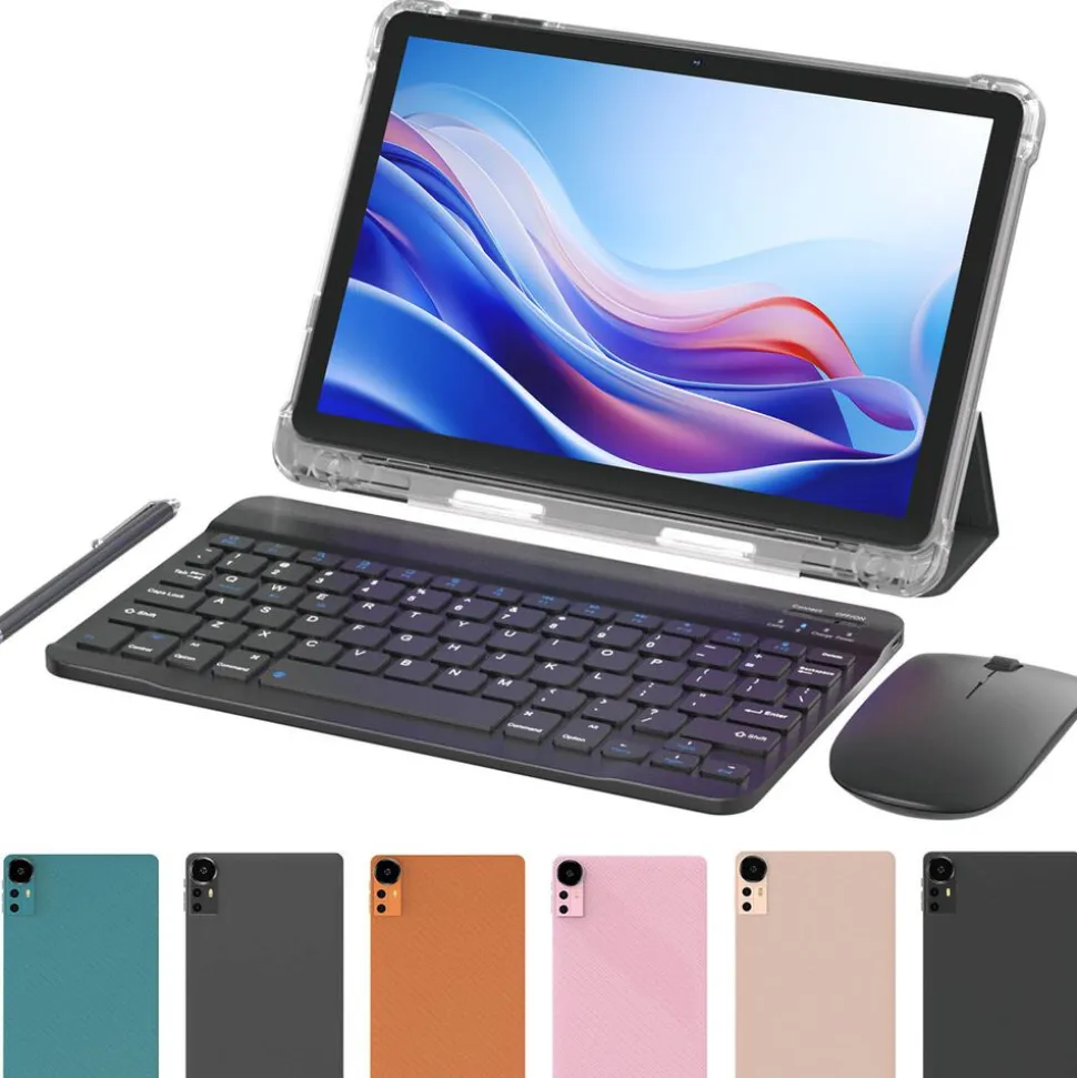 Tablet Extralink CP31, 10,1'', 128 GB, z etui, klawiaturą, myszą i rysikiem, zielony