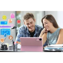 Tablet Extralink CP31 Pro, 10'', 128GB, z etui, klawiaturą, myszą i rysikiem, różowy