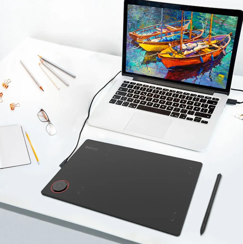 Tablet graficzny Bosto T608 piórkowy, 8192 LPS, 5080 LPI