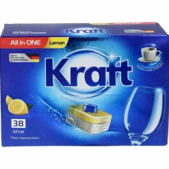 Tabletki do zmywarki Kraft All in One, cytryna, 38 szt.