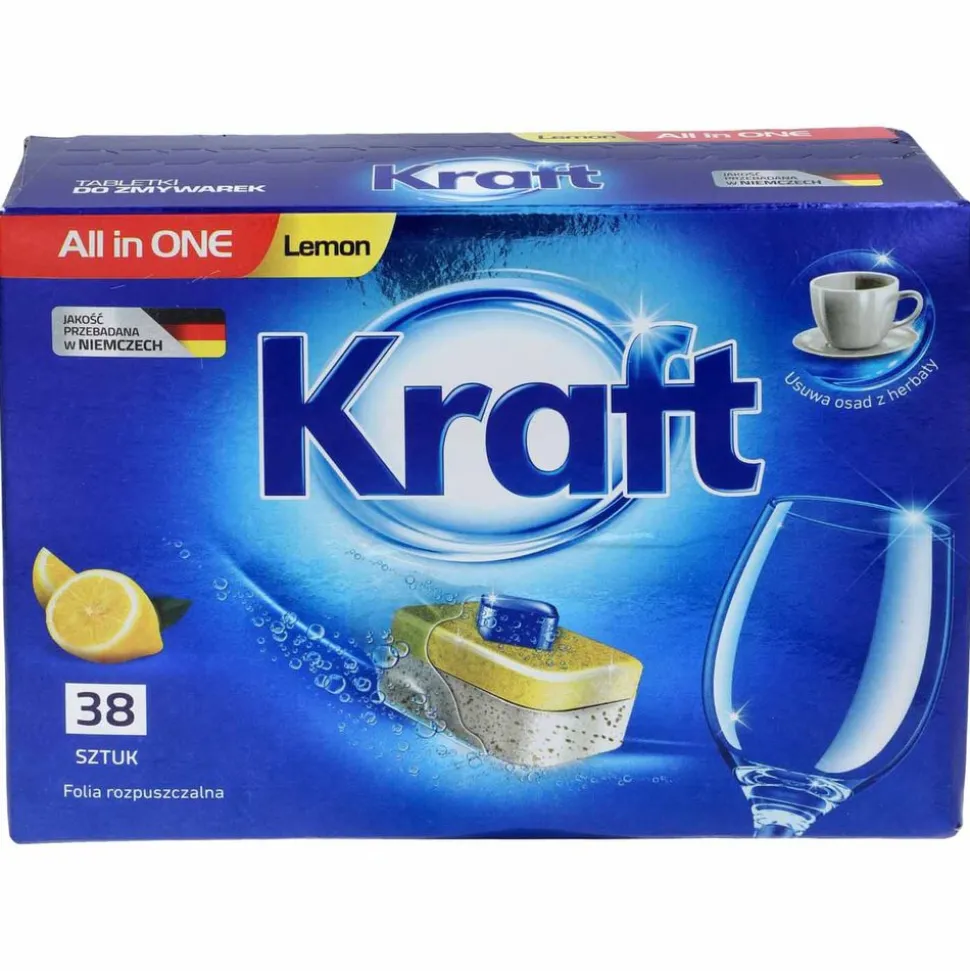 Tabletki do zmywarki Kraft All in One, cytryna, 38 szt.