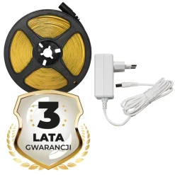 Taśma LED COB 320/m RGB IP20 Eko-Light, 3 m, z zasilaczem