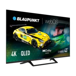 Telewizor 43” Blaupunkt 43QLW6000S, Smart TV WebOS, QLED 4K, bezramkowy
