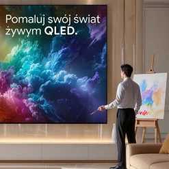 Telewizor 43” Blaupunkt 43QLW6000S, Smart TV WebOS, QLED 4K, bezramkowy