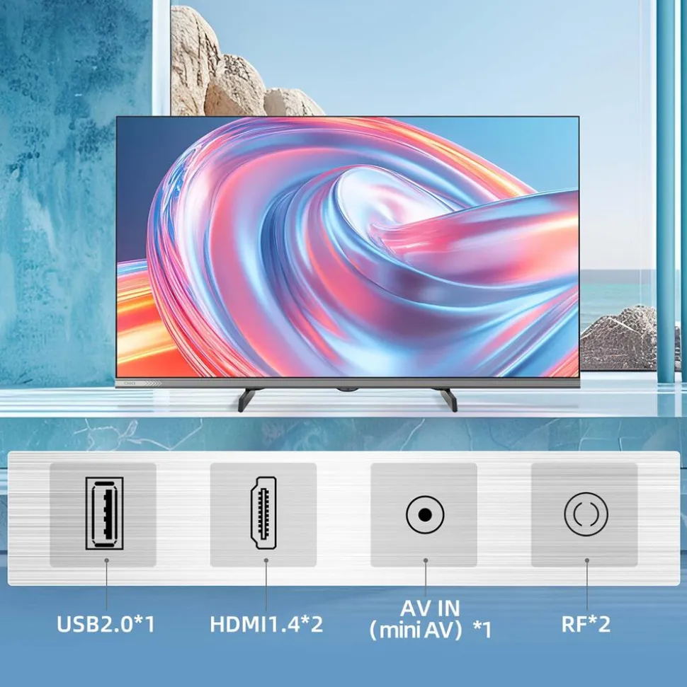Telewizor 32” CHiQ L32FM9, bezramkowy, FHD, Google TV
