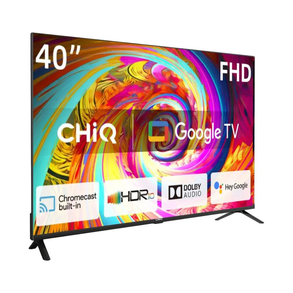 Telewizor 40” CHiQ L40G7B, bezramkowy, FHD, Google TV