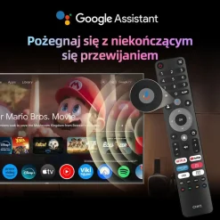 Telewizor 55” CHiQ U55QM9, bezramkowy, 4K Ultra HD, Google TV