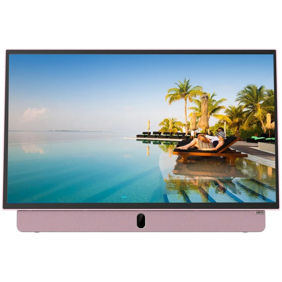 Telewizor przenośny 24” METZ 24MPE7000, FHD, Google TV, różowy
