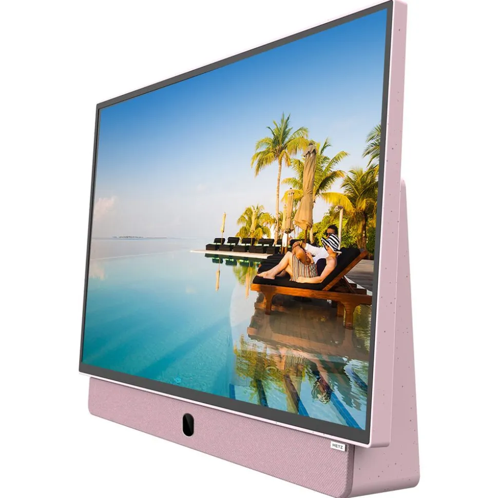 Telewizor przenośny 24” METZ 24MPE7000, FHD, Google TV, różowy
