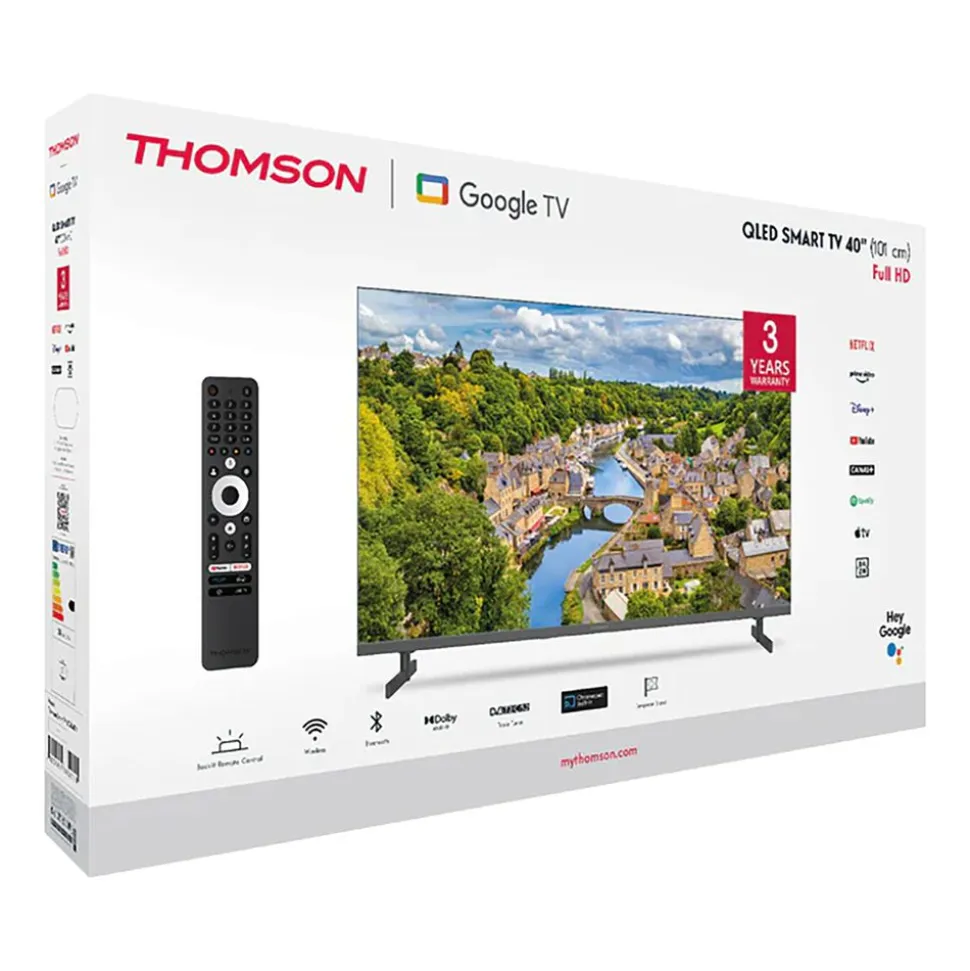 Telewizor 40” Thomson 40FQG3S15, Google TV, FHD, bezramkowy