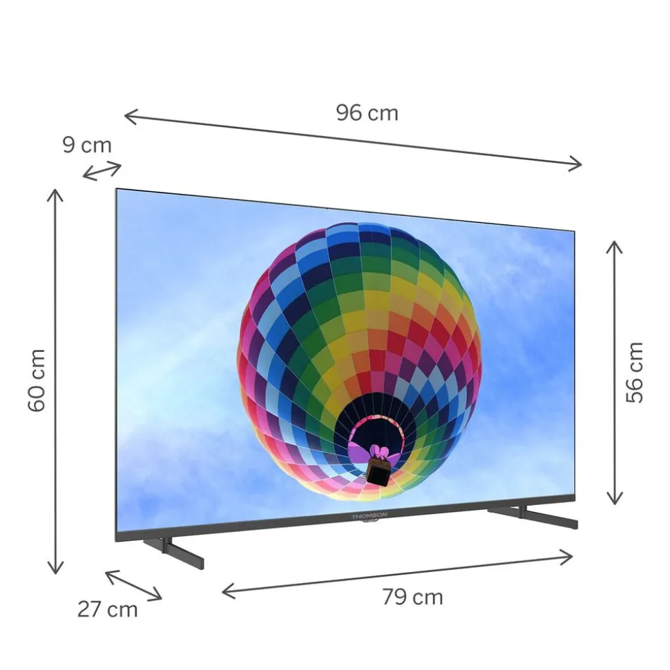 Telewizor 43” Thomson 43QG4S14, Google TV, 4K UHD, bezramkowy