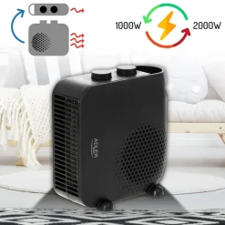 Termowentylator Adler AD 7725b, z regulacją temperatury i siły nadmuchu