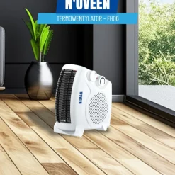 Termowentylator Noveen FH06, 2000 W, biały, z termostatem