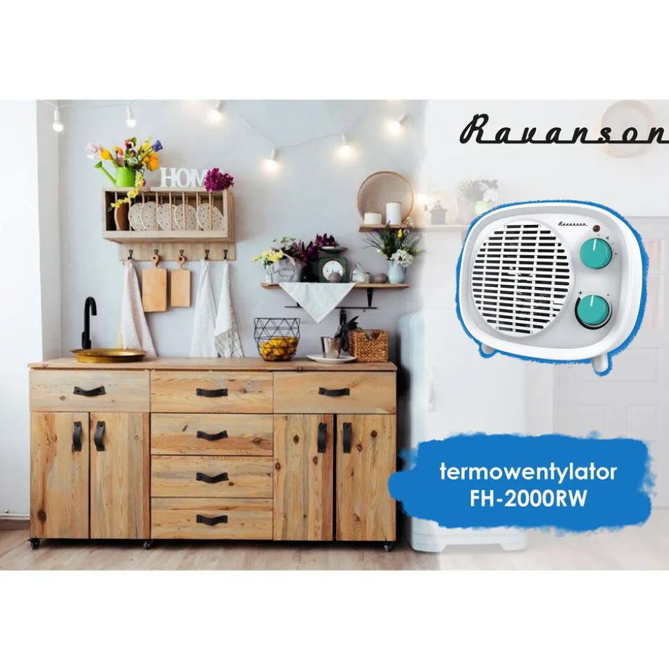 Termowentylator Ravanson FH-2000RW, 2000 W